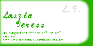 laszlo veress business card